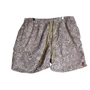 Tommy Bahama Relax Hawaiian Floral Swim Trunks Mens Large (34w) Drawstring